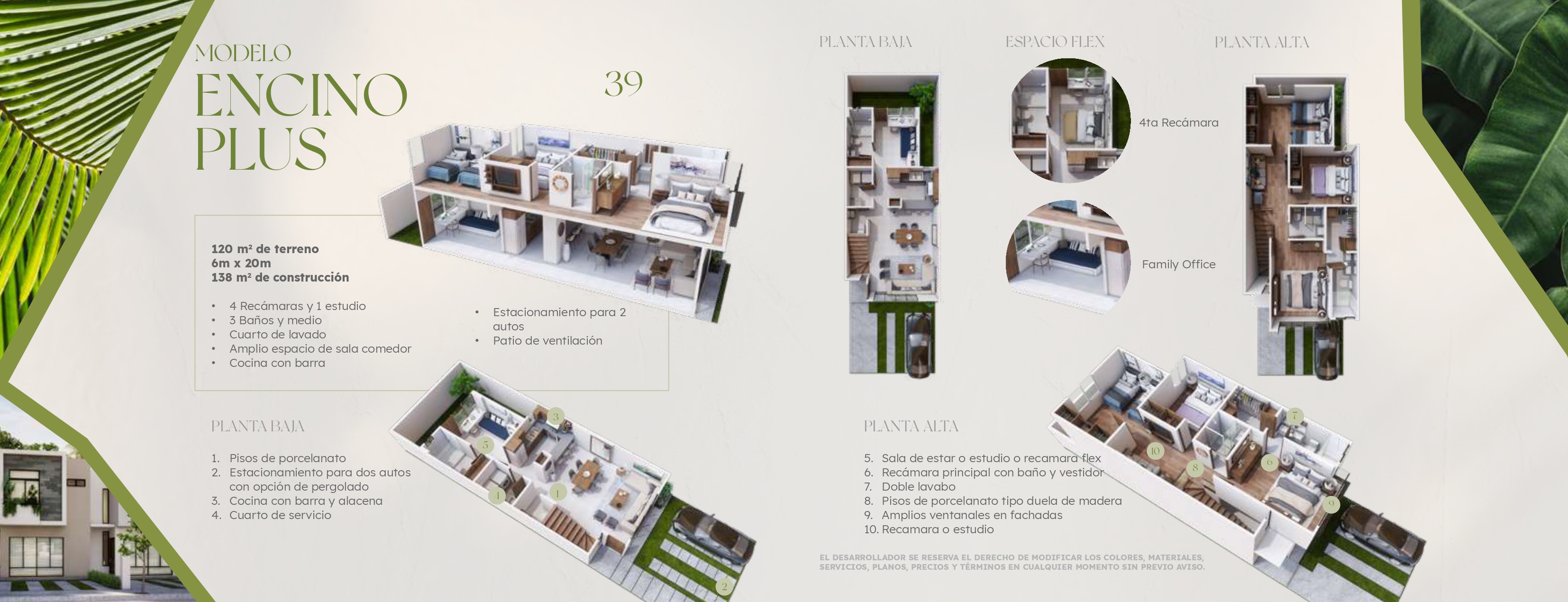 Planos Modelo Encino Plus