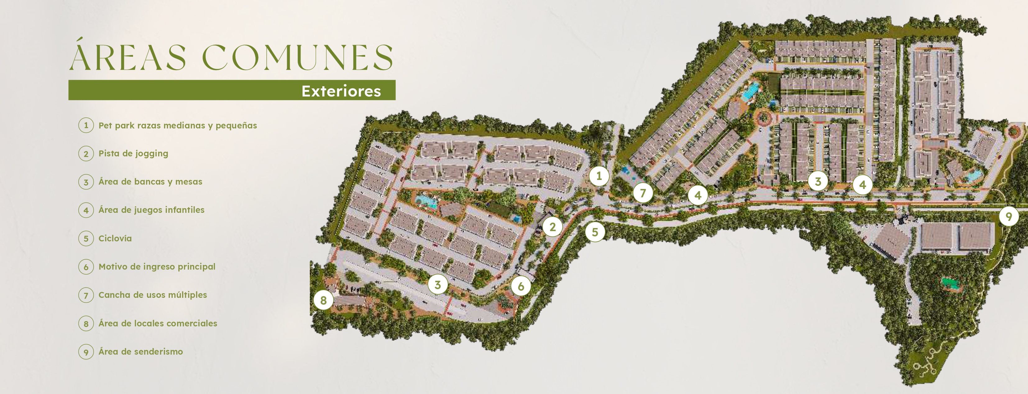 Mapa áreas comunes exteriores