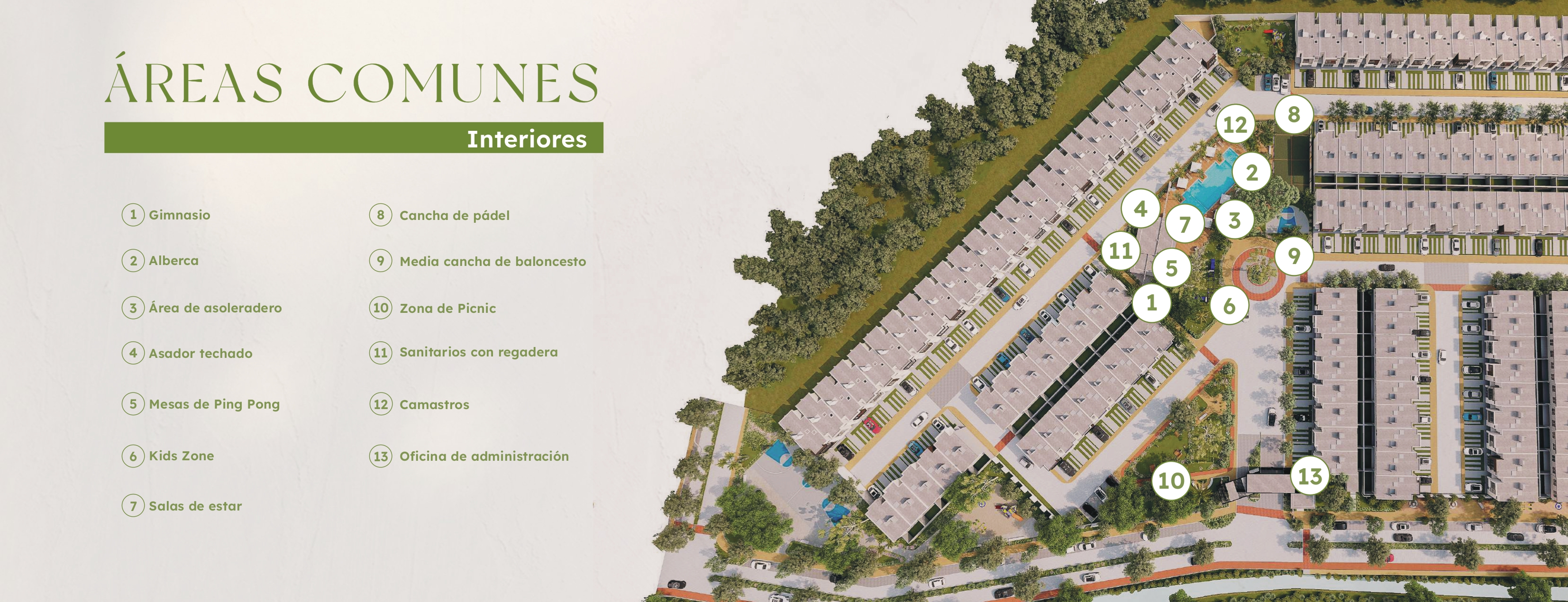 Mapa áreas comunes interiores