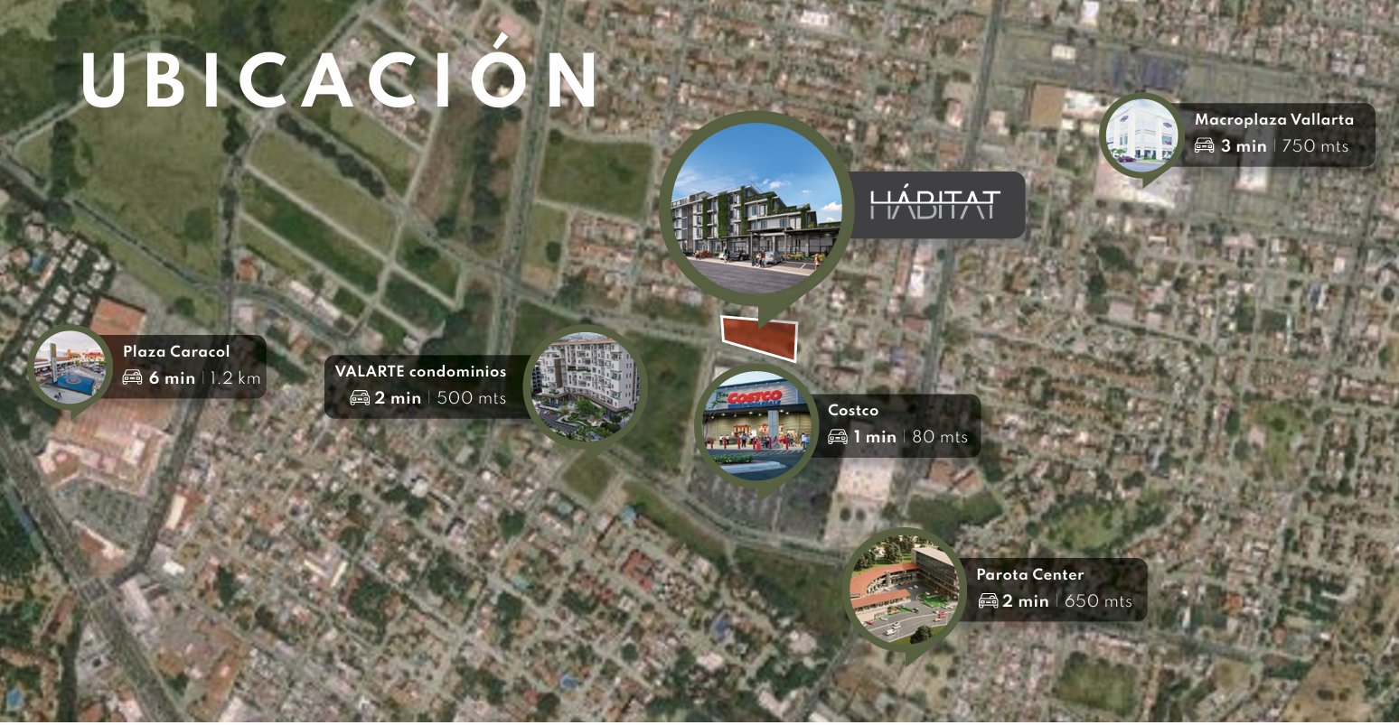 Mapa ubicación Hábitat Puerto Vallarta